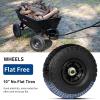 imageBILT HARD 7 Cu Ft Poly Garden Dump Cart 1200 lbs with No Flat Tires Quick Release 2in1 Convertible Handle Dump Wagon Heavy Duty for Yard Outdoor600 Lbs with Flat Free Tires