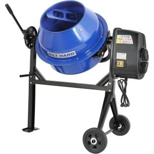 imageBILT HARD Electric Cement Mixer 4 Cubic Ft 550W Portable Concrete Mixer Machine Wheelbarrow Cement Mixing Tools for Stucco4 Cubic Ft Mixer