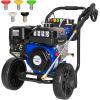 imageBILT HARD 3500 PSI 25 GPM Gas Pressure Washer 224cc 4Cycle Engine Heavy Duty Gas Power Pressure Washer with Spray Gun and Wand 5 Quick Connect Nozzle Tips 35quot25 Hose 49State3500 PSI  224cc