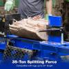 imageBILT HARD 35 Ton Gas Log Splitter with Hydraulic Log Lift 2Way 4Way ampamp 6Way Wedges Towable Full Beam Wood Splitter Gas Powered with 10 HP 306cc 4Stroke Engine Bucher 2 Stage Gear Pump