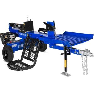 imageBILT HARD 35 Ton Gas Log Splitter with Hydraulic Log Lift 2Way 4Way ampamp 6Way Wedges Towable Full Beam Wood Splitter Gas Powered with 10 HP 306cc 4Stroke Engine Bucher 2 Stage Gear Pump