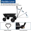 image:imageBILT HARD Poly Garden Dump Cart 1200 lbs with No Flat Tires Quick Release 2in1 Convertible Handle 7 Cu Ft Dump Wagon Heavy Duty for Yard Outdoor600 Lbs