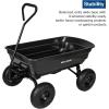 image:imageBILT HARD Poly Garden Dump Cart 1200 lbs with No Flat Tires Quick Release 2in1 Convertible Handle 7 Cu Ft Dump Wagon Heavy Duty for Yard Outdoor600 Lbs