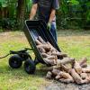 image:imageBILT HARD Poly Garden Dump Cart 1200 lbs with No Flat Tires Quick Release 2in1 Convertible Handle 7 Cu Ft Dump Wagon Heavy Duty for Yard Outdoor600 Lbs