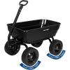 image:imageBILT HARD Poly Garden Dump Cart 1200 lbs with No Flat Tires Quick Release 2in1 Convertible Handle 7 Cu Ft Dump Wagon Heavy Duty for Yard Outdoor1200 Lbs