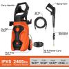image:imageElectric Pressure Washer 2300 PSI 176 GPM Power Washer Ultra Compact Lightweight with 4 Spray Nozzles 20 Ft Hose 35 Ft Power Cord Foam Cannon for Cleaning Cars Driveway FencingOrange
