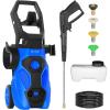 image:imageElectric Pressure Washer 2300 PSI 176 GPM Power Washer Ultra Compact Lightweight with 4 Spray Nozzles 20 Ft Hose 35 Ft Power Cord Foam Cannon for Cleaning Cars Driveway FencingBlue