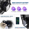 image:imageBILT HARD 12 Rechargeable Battery Operated Outdoor Floor Fan 15600mAh Battery Powered High Velocity Portable Fan with Metal Blade USB Output for Camping Travel Backyard Run All Day12 inch Rechargeable Battery Fan