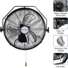 image:imageBILT HARD 18 in Wall Mounted Outdoor Fan 4150 CFM 3Speed Heavy Duty Industrial Outdoor Weatherproof Fan for Commercial Patio Garage and Gazebo14 inch