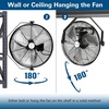 image:imageBILT HARD 18 in Wall Mounted Outdoor Fan 4150 CFM 3Speed Heavy Duty Industrial Outdoor Weatherproof Fan for Commercial Patio Garage and Gazebo20 inch