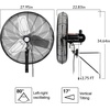 image:imageBILT HARD 18 in Wall Mounted Outdoor Fan 4150 CFM 3Speed Heavy Duty Industrial Outdoor Weatherproof Fan for Commercial Patio Garage and Gazebo24 inch Outdoor Wall Fan