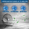 image:imageBILT HARD 20 Inch Heavy Duty Floor Fan with 3 Speeds 4650 CFM High Velocity Industrial Shop Fan with WallMounting System for Garage Commercial and Greenhouse