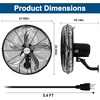 image:imageBILT HARD 20 Oscillating Wall Mount Fan 3Speed 5900 CFM High Velocity Wall Mounted Fan with Wired Remote Heavy Duty Industrial Wall Fan for Commercial Garage and Warehouse
