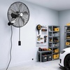 image:imageBILT HARD 20 Oscillating Wall Mount Fan 3Speed 5900 CFM High Velocity Wall Mounted Fan with Wired Remote Heavy Duty Industrial Wall Fan for Commercial Garage and Warehouse