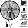 image:imageBILT HARD 20 Oscillating Wall Mount Fan 3Speed 5900 CFM High Velocity Wall Mounted Fan with Wired Remote Heavy Duty Industrial Wall Fan for Commercial Garage and Warehouse