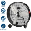 image:imageBILT HARD 24 8100 CFM High Velocity Drum Fan 3 Speeds Heavy Duty Tilt Metal Floor Shop Fan Commercial Industrial Use for Garage Factory Warehouse BlackBlack