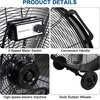 image:imageBILT HARD 24 8100 CFM High Velocity Drum Fan 3 Speeds Heavy Duty Tilt Metal Floor Shop Fan Commercial Industrial Use for Garage Factory Warehouse BlackBlack