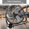 image:imageBILT HARD 24 8100 CFM High Velocity Drum Fan 3 Speeds Heavy Duty Tilt Metal Floor Shop Fan Commercial Industrial Use for Garage Factory Warehouse BlackBlack