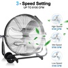 image:imageBILT HARD 24 8100 CFM High Velocity Drum Fan 3 Speeds Heavy Duty Tilt Metal Floor Shop Fan Commercial Industrial Use for Garage Factory Warehouse BlackBlack