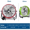 image:imageBILT HARD 24 Heavy Duty Industrial Drum Fan 8100 CFM High Velocity Drum Fan with 3Speed Control Metal Shop Fan for Warehouse Garage Workshop Basement and Factory