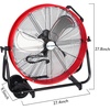 image:imageBILT HARD 24 Heavy Duty Industrial Drum Fan 8100 CFM High Velocity Drum Fan with 3Speed Control Metal Shop Fan for Warehouse Garage Workshop Basement and Factory