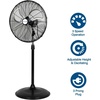image:imageBILT HARD 3850 CFM 18 High Velocity Pedestal Oscillating Fan 3Speed Industrial Standing Fan with Aluminum Blades Heavy Duty Metal Shop Fan for Commercial Residential and Garage 2 Pack20 in