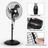 image:imageBILT HARD 3850 CFM 18 High Velocity Pedestal Oscillating Fan 3Speed Industrial Standing Fan with Aluminum Blades Heavy Duty Metal Shop Fan for Commercial Residential and Garage 2 Pack18 inch