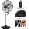 image:imageBILT HARD 3850 CFM 18 High Velocity Pedestal Oscillating Fan 3Speed Industrial Standing Fan with Aluminum Blades Heavy Duty Metal Shop Fan for Commercial Residential and Garage 2 Pack18 inch