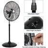 image:imageBILT HARD 3850 CFM 18 High Velocity Pedestal Oscillating Fan 3Speed Industrial Standing Fan with Aluminum Blades Heavy Duty Metal Shop Fan for Commercial Residential and Garage 2 Pack20 in