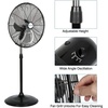 image:imageBILT HARD 3850 CFM 18 High Velocity Pedestal Oscillating Fan 3Speed Industrial Standing Fan with Aluminum Blades Heavy Duty Metal Shop Fan for Commercial Residential and Garage 2 Pack20 inch