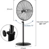 image:imageBILT HARD 3850 CFM 18 High Velocity Pedestal Oscillating Fan 3Speed Industrial Standing Fan with Aluminum Blades Heavy Duty Metal Shop Fan for Commercial Residential and Garage 2 Pack30 in
