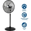image:imageBILT HARD 3850 CFM 18 High Velocity Pedestal Oscillating Fan 3Speed Industrial Standing Fan with Aluminum Blades Heavy Duty Metal Shop Fan for Commercial Residential and Garage 2 Pack20 inch