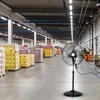 image:imageBILT HARD 3850 CFM 18 High Velocity Pedestal Oscillating Fan 3Speed Industrial Standing Fan with Aluminum Blades Heavy Duty Metal Shop Fan for Commercial Residential and Garage 2 Pack18 inch