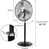 image:imageBILT HARD 3850 CFM 18 High Velocity Pedestal Oscillating Fan 3Speed Industrial Standing Fan with Aluminum Blades Heavy Duty Metal Shop Fan for Commercial Residential and Garage 2 Pack24 in