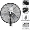 image:imageBILT HARD 6500 CFM 24in High Velocity Industrial Wall Mounted Fan 3Speed Oscillating Heavy Duty Air Circulator for Commercial Use Garage Warehouse Factory and Jobsite 2 Pack