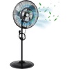 image:imageBILT HARD 20 Outdoor Pedestal Misting Fan 3Speed HighVelocity Patio Misting Fans for Outside Waterproof Tilting Fan with Mists for Outdoor Cooling UL Listed Not Oscillating