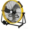 image:imageBILT HARD 24 8100 CFM High Velocity Drum Fan 3 Speeds Heavy Duty Tilt Metal Floor Shop Fan Commercial Industrial Use for Garage Factory Warehouse BlackRed