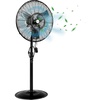 image:imageBILT HARD 24 Outdoor Pedestal Oscillating Misting Fan 3Speed HighVelocity Patio Misting Fans for Outside Waterproof Tilting Fan with Mists for Outdoor Cooling UL Listed