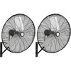 image:imageBILT HARD 6500 CFM 24in High Velocity Industrial Wall Mounted Fan 3Speed Oscillating Heavy Duty Air Circulator for Commercial Use Garage Warehouse Factory and Jobsite 2 Pack
