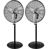 image:imageBILT HARD 8900 CFM 30 HighVelocity Industrial Pedestal Fan 3Speed Heavy Duty Industrial Standing Fan with Metal Aluminum Blades and Adjustable Height Idea for Commercial Shop and Garage 2 Pack