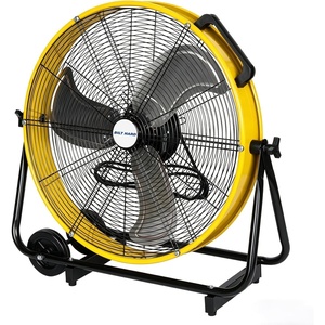 image:imageBILT HARD 24 8100 CFM High Velocity Drum Fan 3 Speeds Heavy Duty Tilt Metal Floor Shop Fan Commercial Industrial Use for Garage Factory Warehouse BlackRed