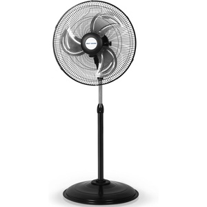 image:imageBILT HARD 3850 CFM 18 High Velocity Pedestal Oscillating Fan 3Speed Industrial Standing Fan with Aluminum Blades Heavy Duty Metal Shop Fan for Commercial Residential and Garage 2 Pack18 inch