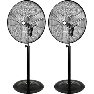 image:imageBILT HARD 8900 CFM 30 HighVelocity Industrial Pedestal Fan 3Speed Heavy Duty Industrial Standing Fan with Metal Aluminum Blades and Adjustable Height Idea for Commercial Shop and Garage 2 Pack